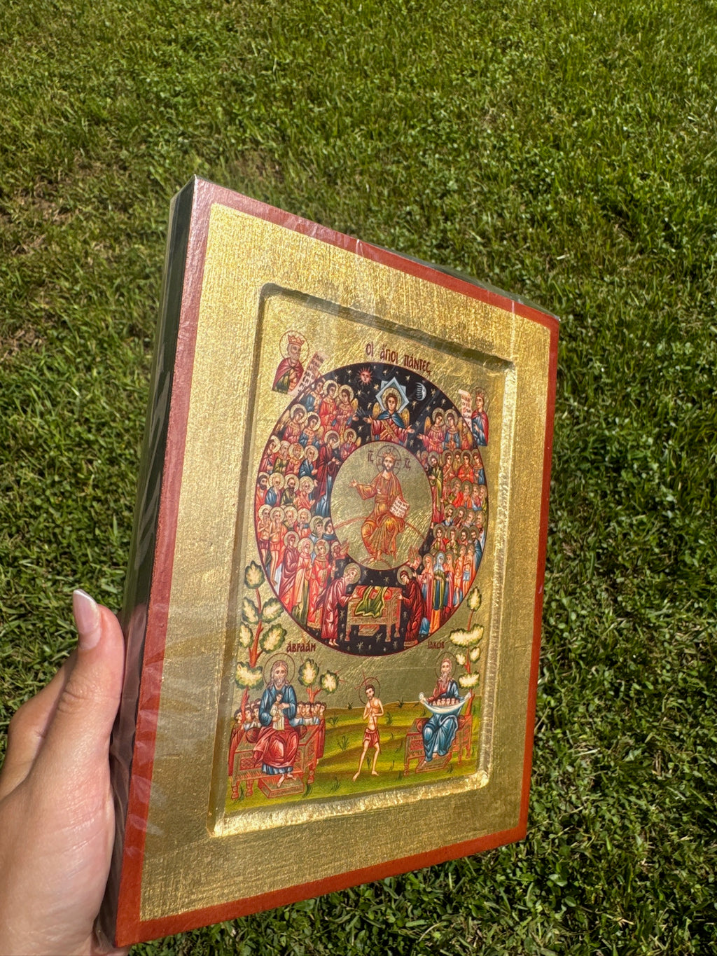All Saints Orthodox Icon | 18kt Gold Leaf Byzantine Icon