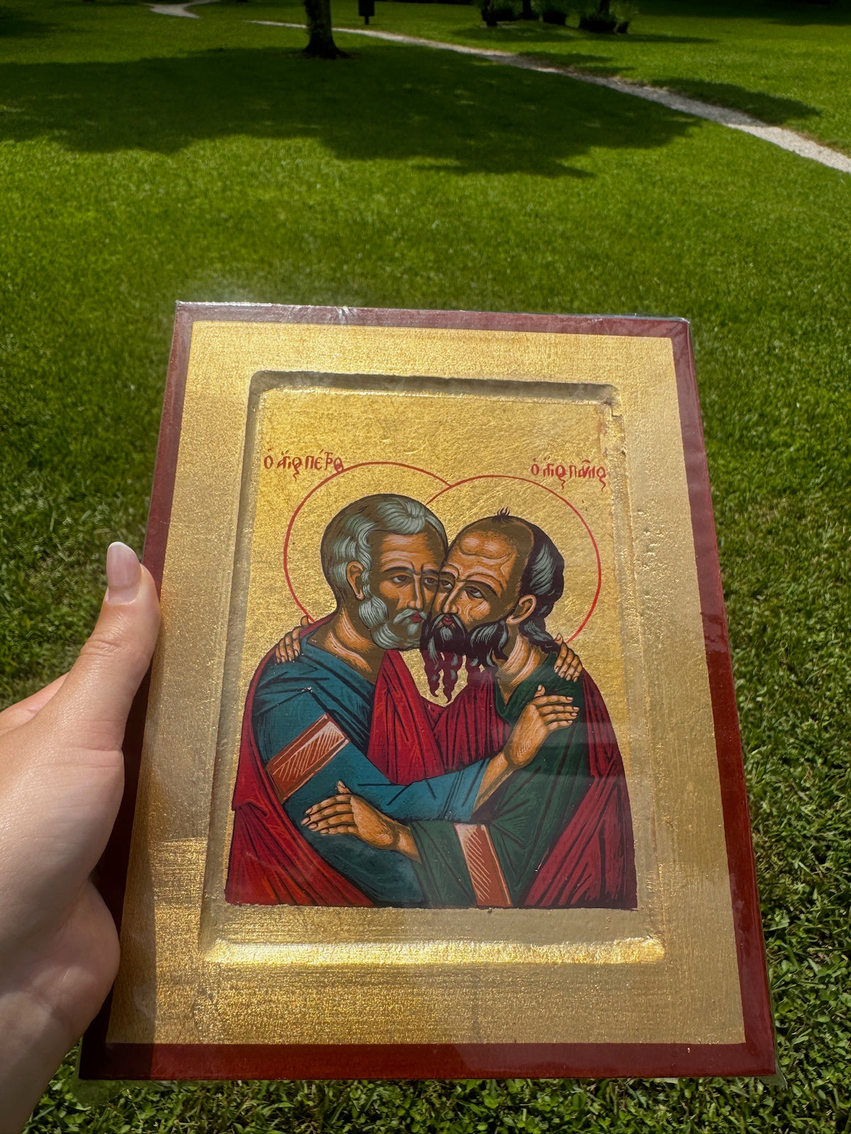 Saints Peter and Paul Orthodox Icon | 18kt Gold Leaf Byzantine Icon
