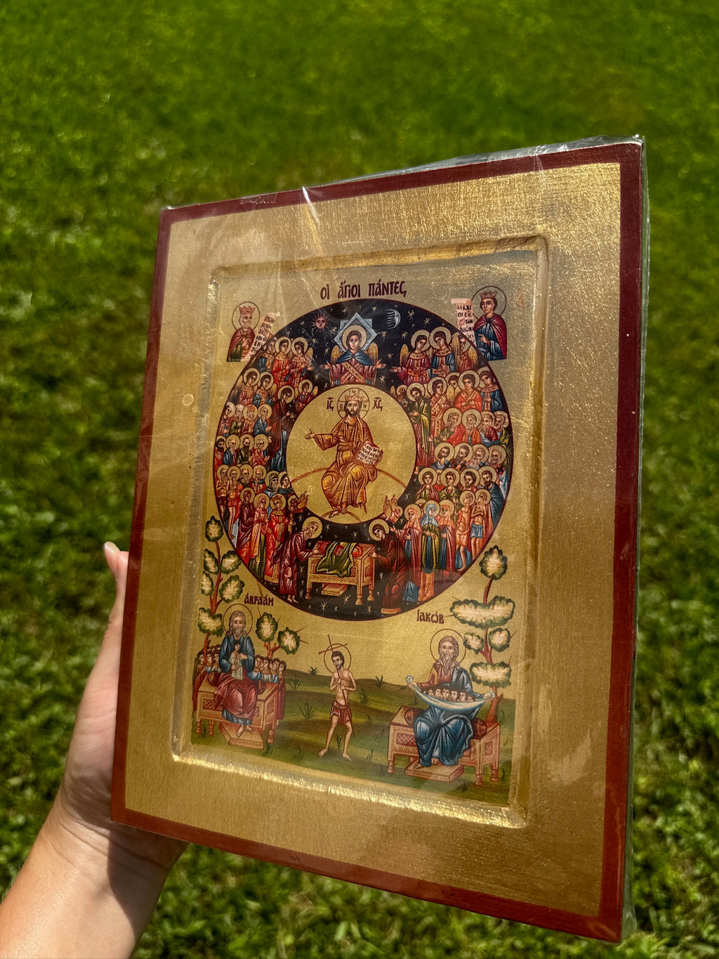 All Saints Orthodox Icon | 18kt Gold Leaf Byzantine Icon