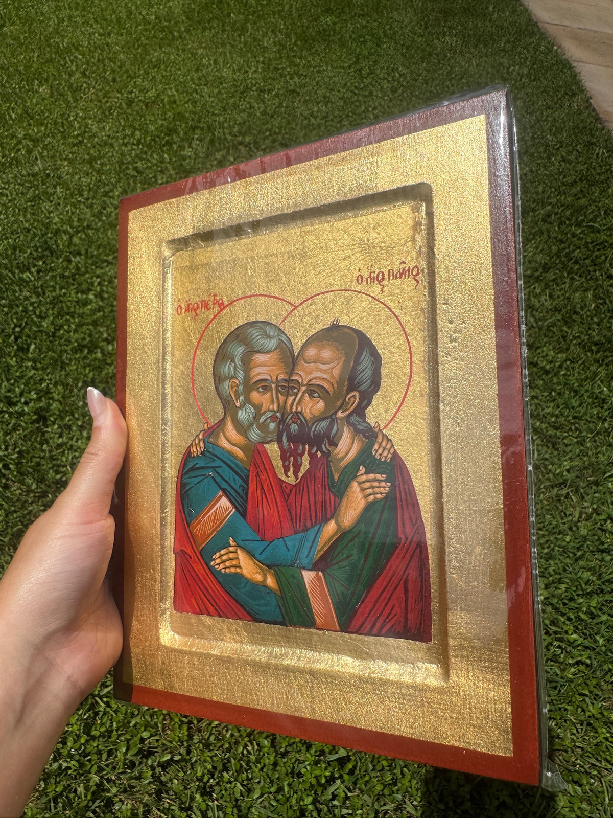 Saints Peter and Paul Orthodox Icon | 18kt Gold Leaf Byzantine Icon