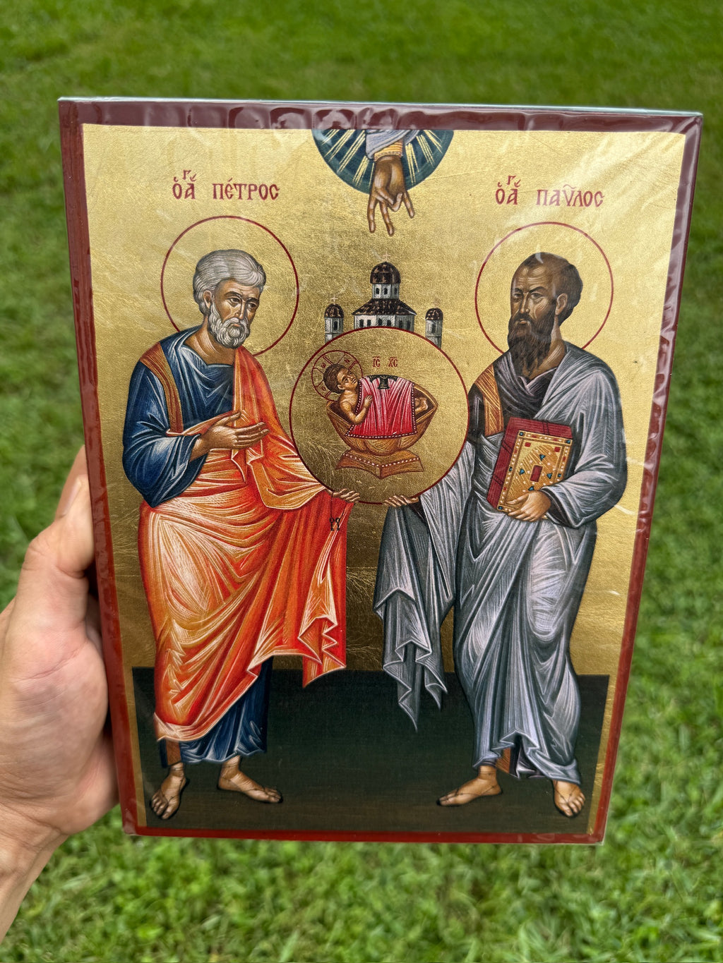 Saints Peter and Paul Orthodox Icon | 18kt Gold Leaf Byzantine Icon
