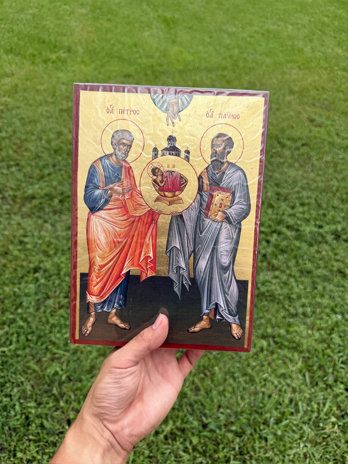 Saints Peter and Paul Orthodox Icon | 18kt Gold Leaf Byzantine Icon