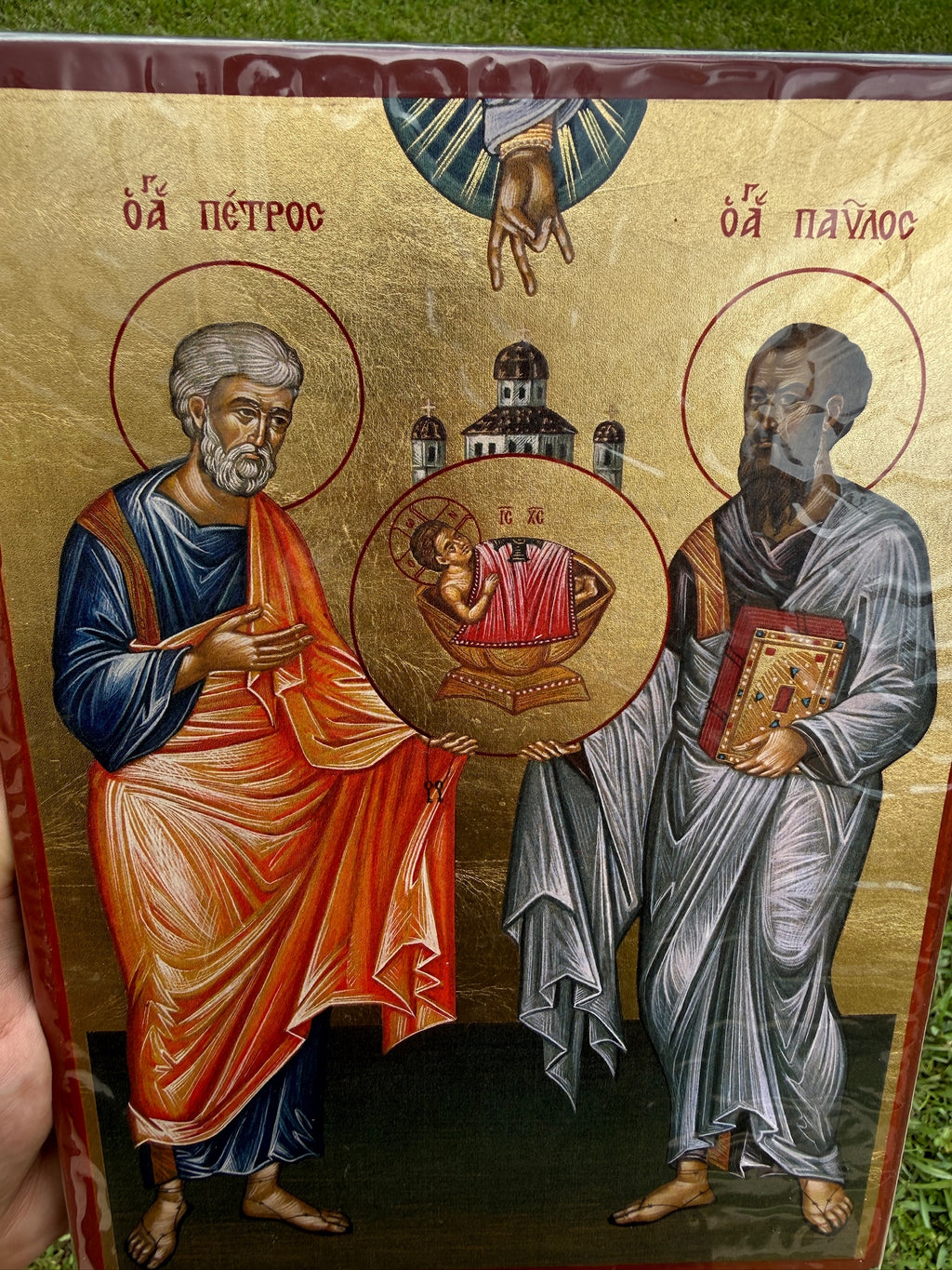 Saints Peter and Paul Orthodox Icon | 18kt Gold Leaf Byzantine Icon