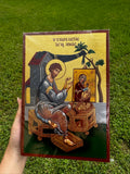 Saint Luke the Evangelist Orthodox Icon | 18kt Gold Leaf Byzantine Icon