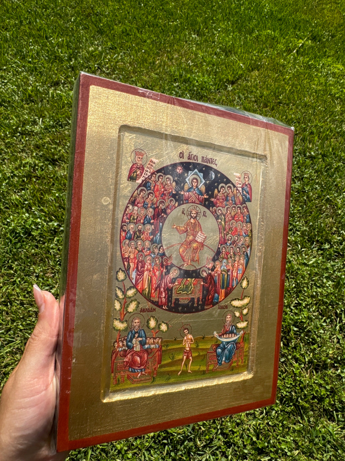 All Saints Orthodox Icon | 18kt Gold Leaf Byzantine Icon