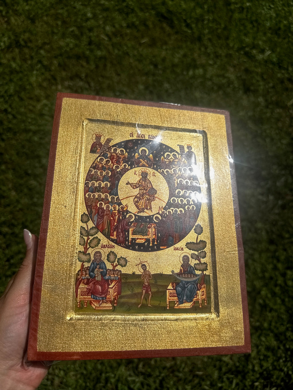All Saints Orthodox Icon | 18kt Gold Leaf Byzantine Icon