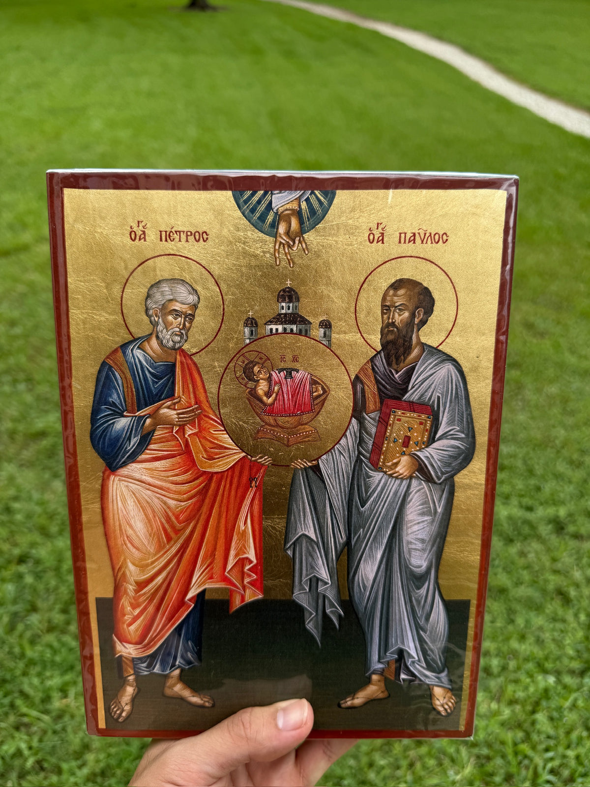 Saints Peter and Paul Orthodox Icon | 18kt Gold Leaf Byzantine Icon