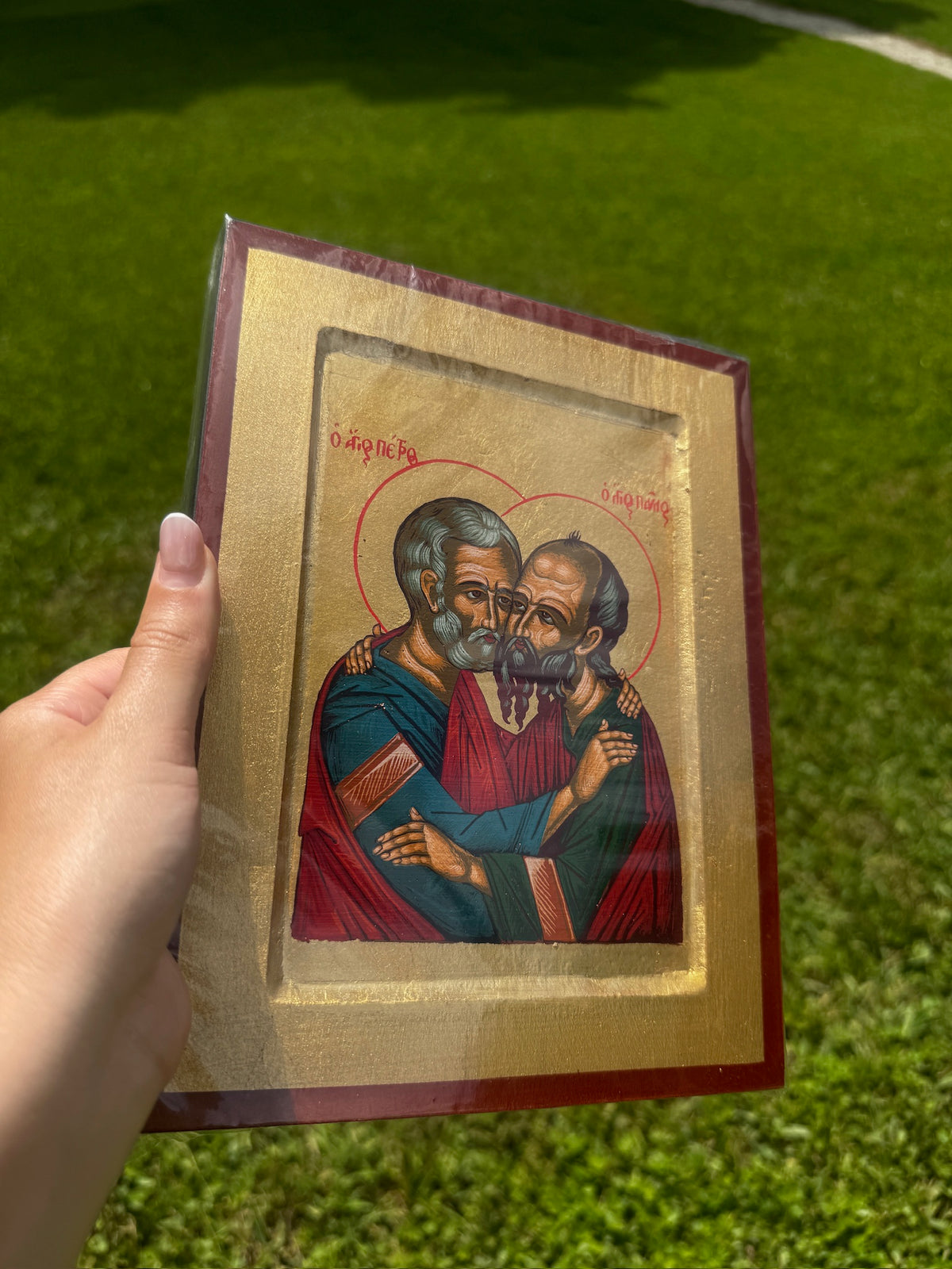Saints Peter and Paul Orthodox Icon | 18kt Gold Leaf Byzantine Icon