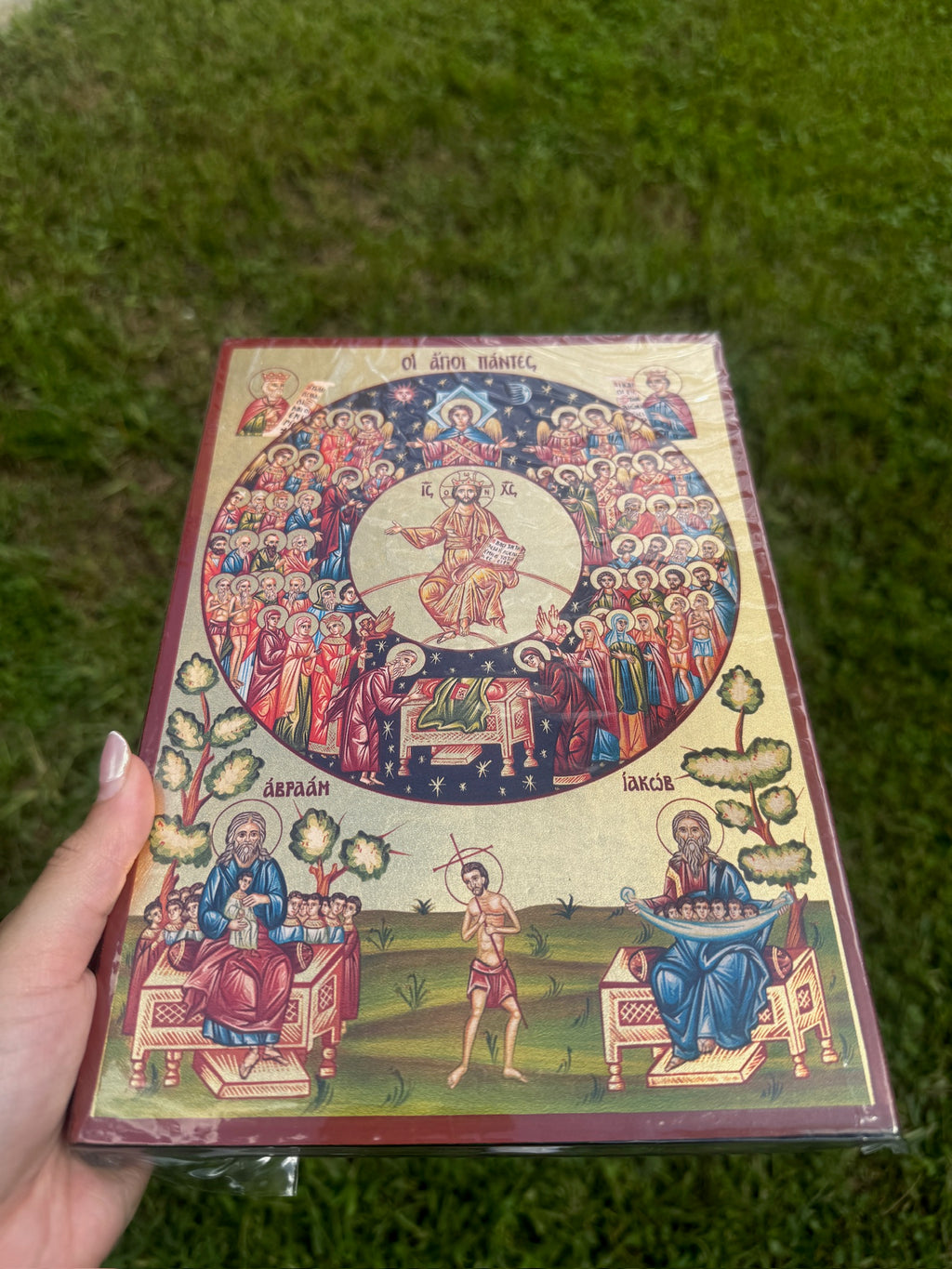 All Saints Orthodox Icon | 18kt Gold Leaf Byzantine Icon