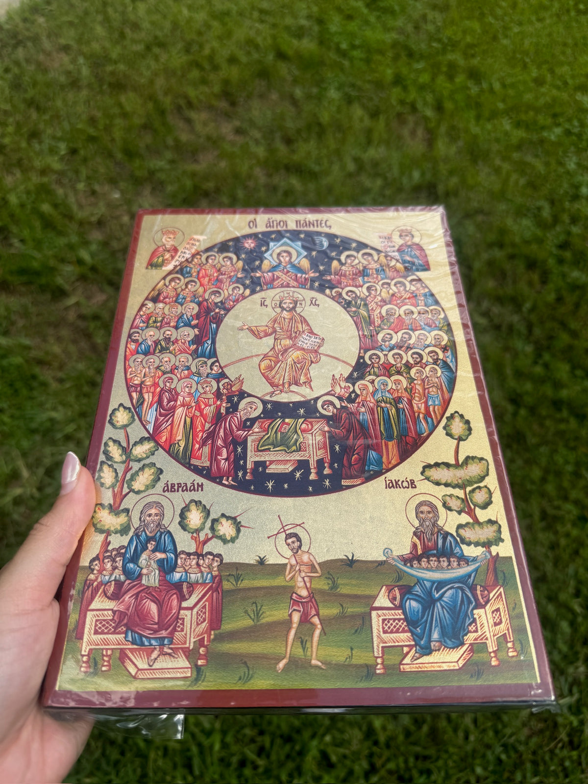 All Saints Orthodox Icon | 18kt Gold Leaf Byzantine Icon