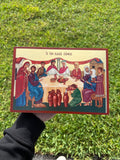 Wedding at Cana Orthodox Icon | 18kt Gold Leaf Byzantine Icon