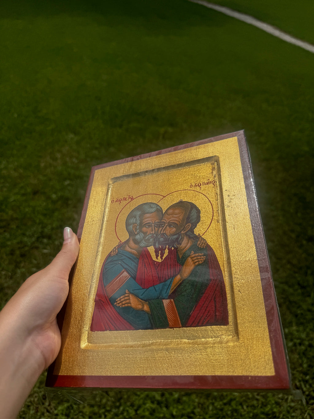Saints Peter and Paul Orthodox Icon | 18kt Gold Leaf Byzantine Icon
