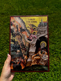 Ladder of Divine Ascent Orthodox Icon | 18kt Gold Leaf Byzantine Icon