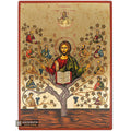 Christ the Vine Orthodox Icon | 18kt Gold Leaf Byzantine Icon